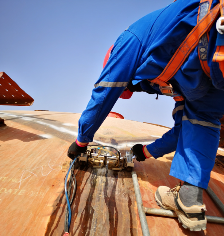 哈法亞GPP球罐水壓前無損檢測施工節點順利完成